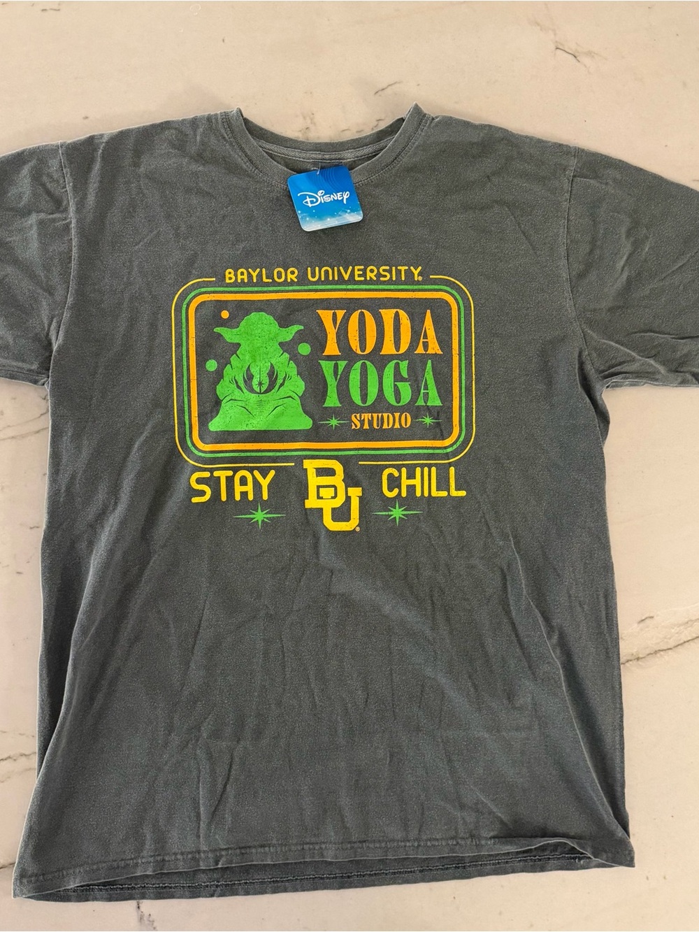 Disney Baylor University Bears Large Short Sleeve T-Shirt New Sample Blue 84